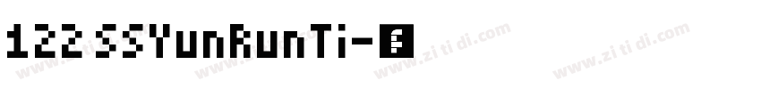 122 SSYunRunTi字体转换